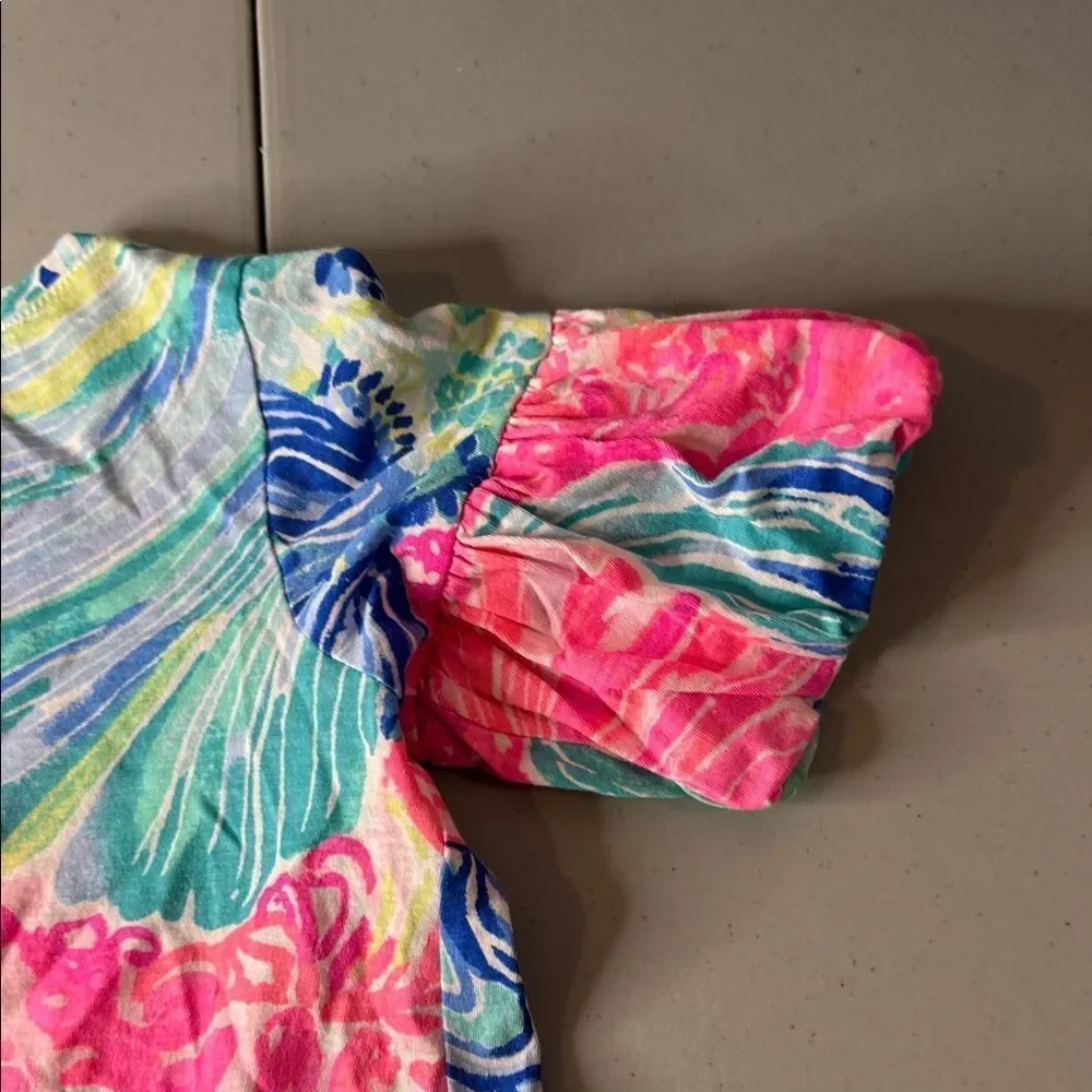 Lilly Pulitzer Colorful Abstract Print Dress M(6-7)